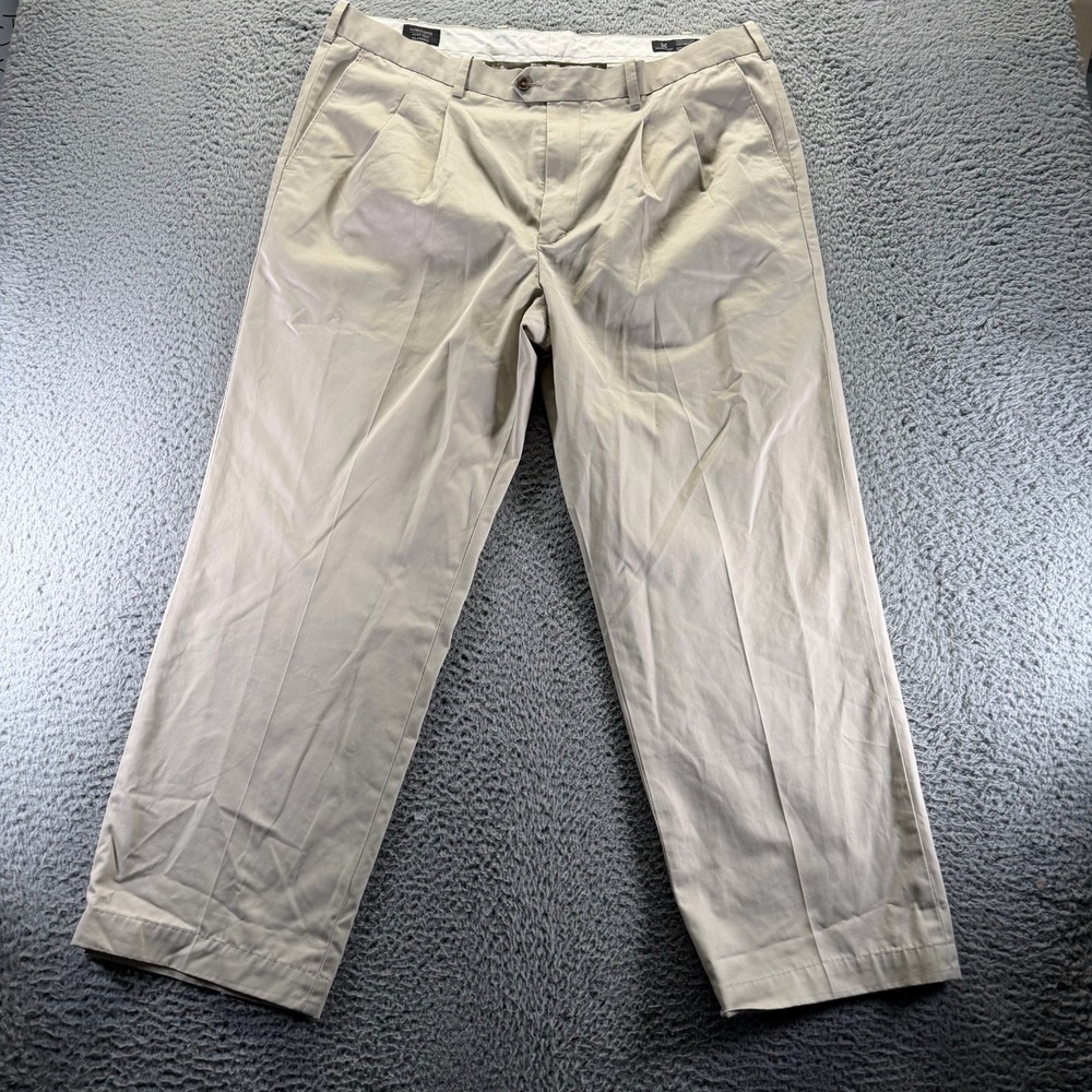 Nordstrom Pant‎ Mens 40x30 Beige Cotton Dress Classic Business Career Formal
